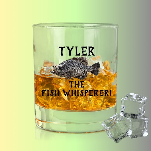 Crappie Fischen Whisperer Funny Angler Sport Whiskyglas
