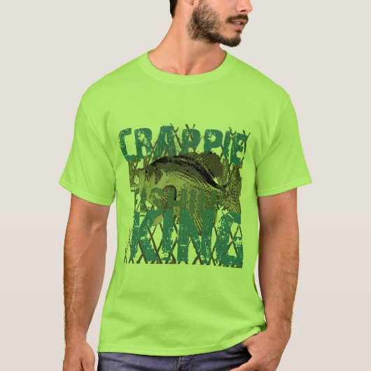 Crappie Fishin König T-Shirt (Vorderseite)