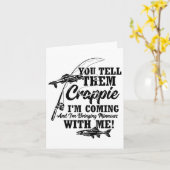 Crappie Fishing Angler Karte (Gelbe Blume)