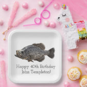 Crappie Fishing Birthday Party  Pappteller (Party)