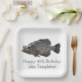 Crappie Fishing Birthday Party  Pappteller