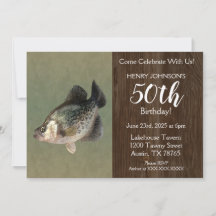 Crappie Fishing Theme 50. Geburtstagsparty