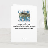 Crappie Fishin'King Karte (Rückseite)