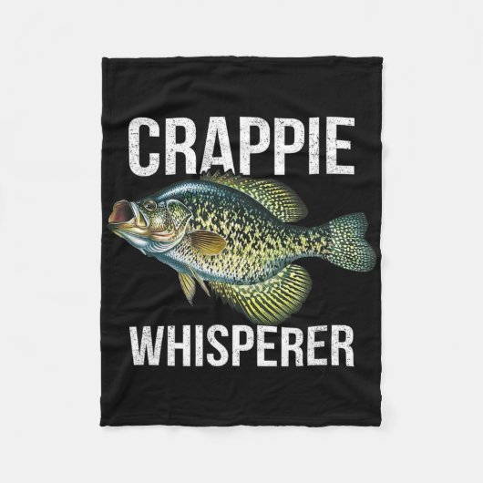 Crappie-Flüsterer Fleecedecke (Vorderseite)