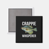 Crappie-Flüsterer  Magnet (Vorderseite/Rückseite)