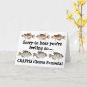 Crappie Get Well Card Karte (Gelbe Blume)