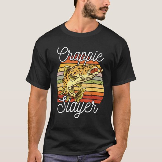 Crappie-Killer Für Fischer Oder Angeln T-Shirt (Vorderseite)