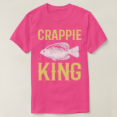 Crappie King Crappie Angelfisch Jagd T-Shirt (Design vorne)