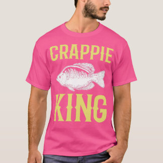 Crappie King Crappie Angelfisch Jagd T-Shirt