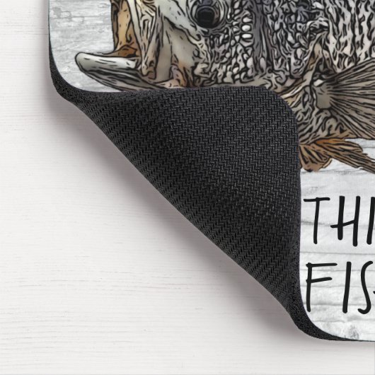Crappie Panfish Angelarbeit Cooler Angler Mousepad (Ecke)