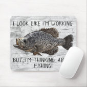 Crappie Panfish Angelarbeit Cooler Angler Mousepad (Mit Mouse)