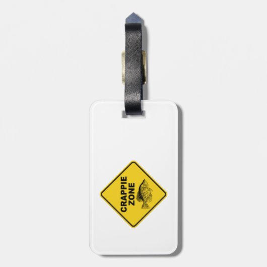 Crappie-Zone Gepäckanhänger (Rückseite vertikal)