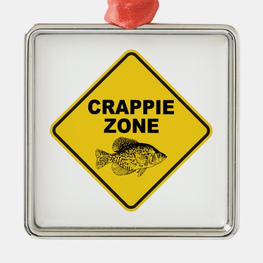 Crappie-Zone Ornament Aus Metall (Vorne)