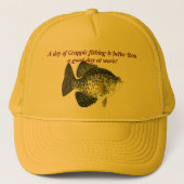 Crappiefischen Truckerkappe (Vorderseite)