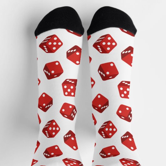 Craps Dice Gemustert Socken (Oben)