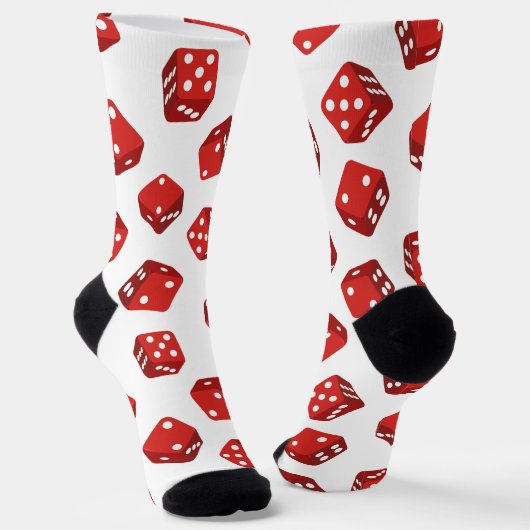 Craps Dice Gemustert Socken (Gewinkelt)