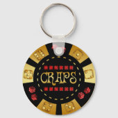 CRAPS GAMING CHIP SCHLÜSSELANHÄNGER (Vorderseite)