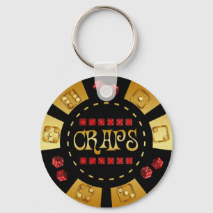 CRAPS GAMING CHIP SCHLÜSSELANHÄNGER