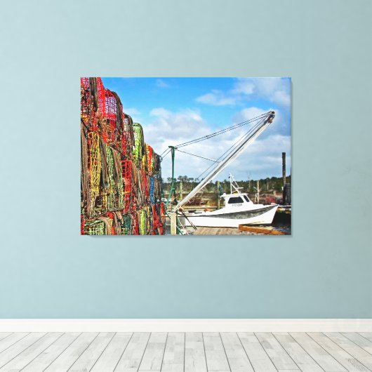 Craps gestapelt und fertig leinwanddruck (Insitu (Holzboden))