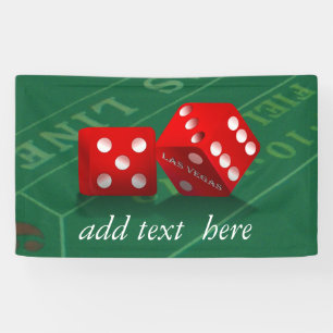 Craps Table mit Las Vegas Diät Banner