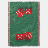 Craps Table mit Las Vegas Diät Decke (Vorderseite Vertikal)