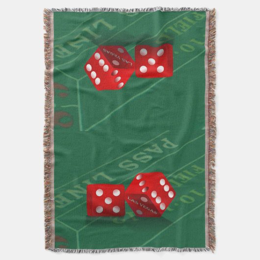 Craps Table mit Las Vegas Diät Decke (Vorderseite Vertikal)