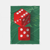 Craps Table mit Las Vegas Diät Fleecedecke (Vorderseite)