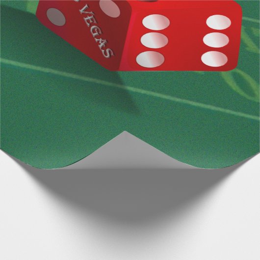 Craps Table mit Las Vegas Diät Geschenkpapier (Ecke)