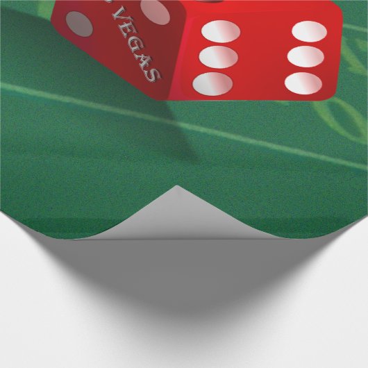 Craps Table mit Las Vegas Diät Geschenkpapier (Ecke)