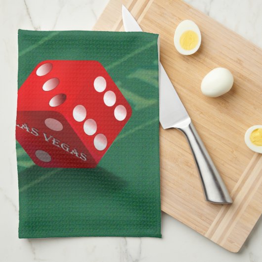 Craps Table mit Las Vegas Diät Geschirrtuch (Viertel Falte)