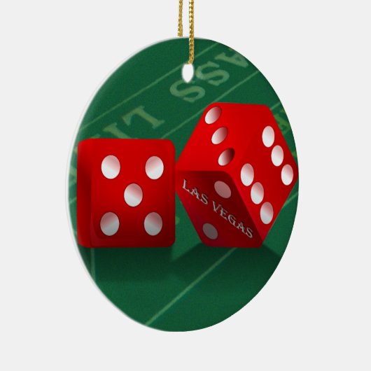 Craps Table mit Las Vegas Diät Keramikornament (Rechts)