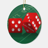 Craps Table mit Las Vegas Diät Keramikornament (Links)