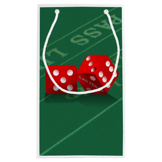 Craps Table mit Las Vegas Diät Kleine Geschenktüte (Rückseite)