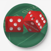 Craps Table mit Las Vegas Diät Pappteller (Vorderseite)