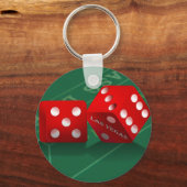Craps Table mit Las Vegas Diät Schlüsselanhänger (Vorderseite)