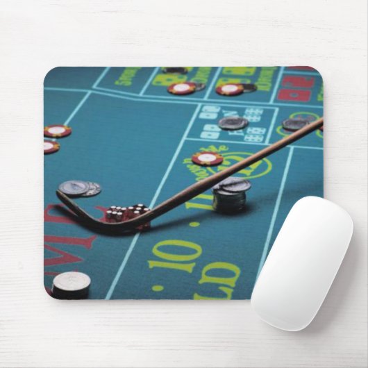 Craps Table Mousepad (Mit Mouse)