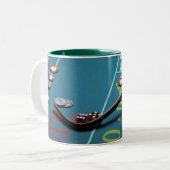 Craps Table-Tasse Zweifarbige Tasse (Vorderseite Links)