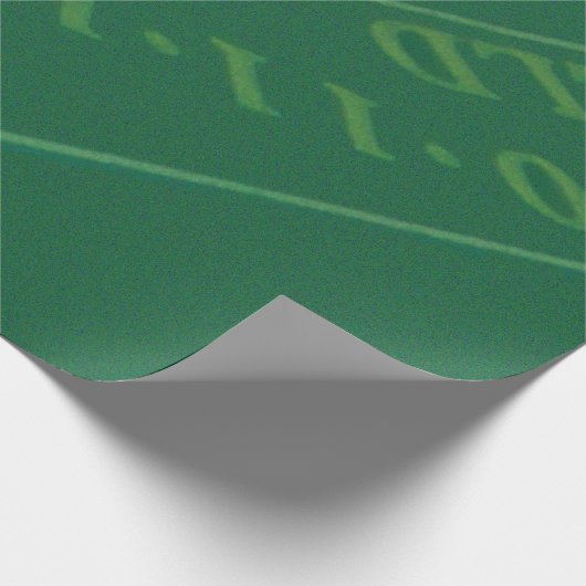 Craps-Tisch mit Las Vegas Dice Wrapping Paper Geschenkpapier (Ecke)