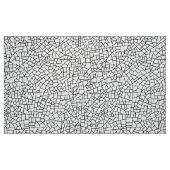 Craquelure Pattern - Schwarz auf Weiß Stoff (Fat Quarter (45,7 x 55,9 cm))