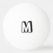 Crash Action Bubble Red and Yellow Typografy Tischtennisball (Rückseite)