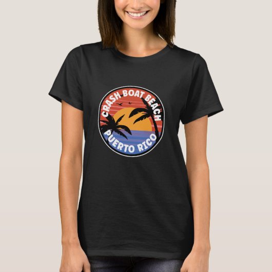 Crash Boat Beach Puerto Rico Sunrise T-Shirt (Vorderseite)