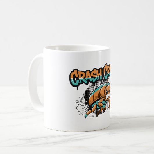 Crash Crew Kaffeetasse (Vorderseite Links)