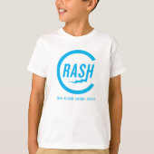 Crash - Cyan-Logo T-Shirt (Vorderseite)