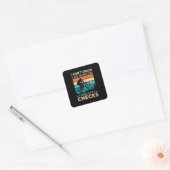 Crash I do Random Gravity Checks Quadratischer Aufkleber (Umschlag)