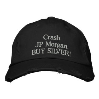 Crash JP Morgan Kaufen SILVER! Bestickte Baseballkappe