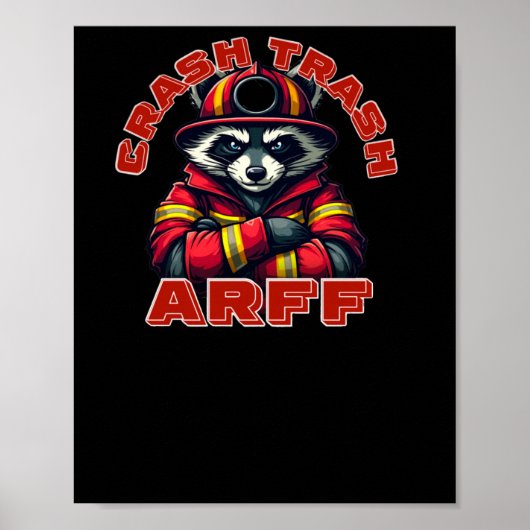 Crash Müll. Flugzeugrettungsfeuerwehr (arff) S Poster (Vorne)