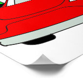 Crash-Prüfpuppe und Wiederladen von Autos Poster (Ecke)