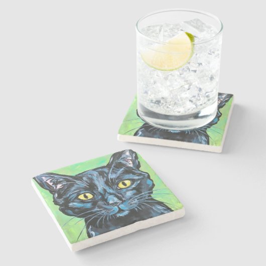 Crash-Stone-Untersetzer Steinuntersetzer (Seitenansicht)