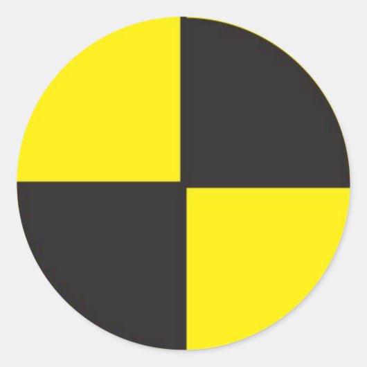 Crash-Test-Dummies, r&d Runder Aufkleber (Vorderseite)