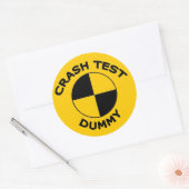 Crash Test Dummy Runder Aufkleber (Umschlag)